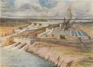 Paper Mill Prints: Paper Mills, Newfoundland, 1916. Artist: Lowther, C. G