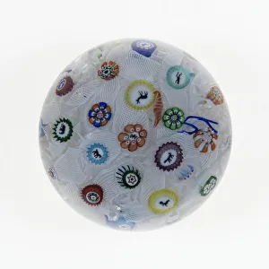 Lilac Prints: Paperweight, Baccarat, 1848. Creator: Baccarat Glasshouse