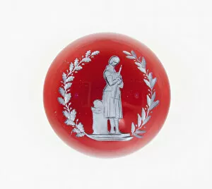 Baccarat Glasshouse Collection: Paperweight, Baccarat, Mid 19th century. Creator: Baccarat Glasshouse