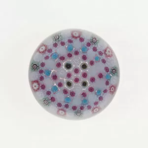 Paperweight Collection: Paperweight, , c. 1845-60. Creator: Clichy Glassworks