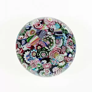 Paperweight Collection: Paperweight, Clichy, 1845 / 70. Creator: Clichy Glassworks