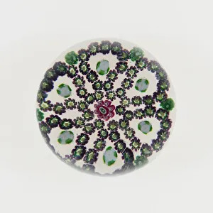 Millefiori Collection: Paperweight, Clichy, 19th century. Creator: Clichy Glassworks