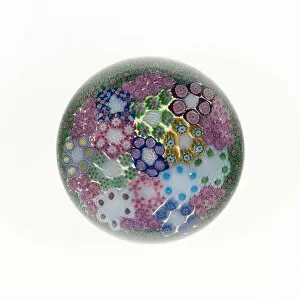 Paperweight Collection: Paperweight, Clichy, c. 1845 / 60. Creator: Clichy Glassworks