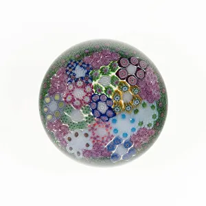 Millefiori Collection: Paperweight, Clichy, c. 1845 / 60. Creator: Clichy Glassworks