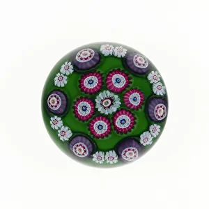Paperweight, Clichy, c. 1845-60. Creator: Clichy Glassworks
