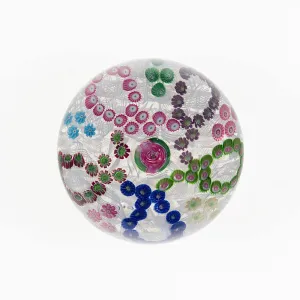 Paperweight, Clichy, c. 1845-60. Creator: Clichy Glassworks