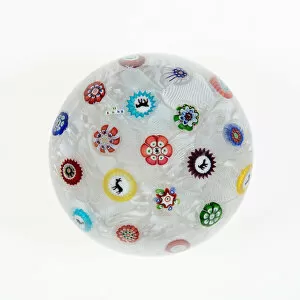 Paperweight Collection: Paperweight, France, 1848. Creator: Baccarat Glasshouse