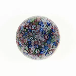 Millefiori Collection: Paperweight, France, c. 1845 / 60. Creator: Baccarat Glasshouse