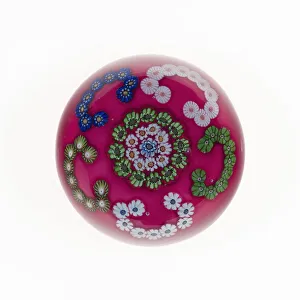 Paperweight, France, c. 1845 / 60. Creator: Clichy Glassworks