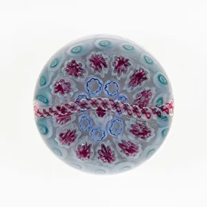 Paperweight, France, c. 1845-60. Creator: George Bacchus & Sons