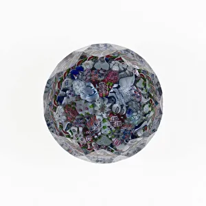 Millefiori Collection: Paperweight, France, c. 1845-60. Creator: Unknown