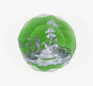 Cut Glass Collection: Paperweight, Luneville, c. 1846-55. Creator: Baccarat Glasshouse