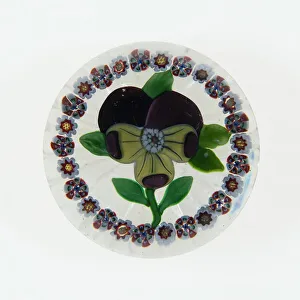 Paperweight, Luneville, c. 1848-55. Creator: Baccarat Glasshouse