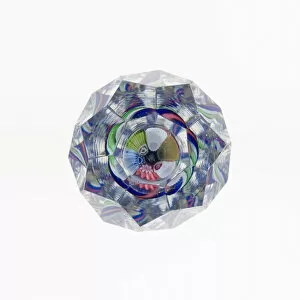 Cut Glass Collection: Paperweight, United States, c. 1880. Creator: Unknown