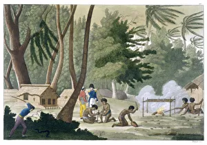Ferrario Prints: Papu Tribe on the Isle of Rawak, c1820-1839. Artist: G Bramati