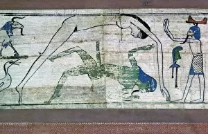 Osiris Gallery: Detail of the papyrus of Temnieu, showing the cosmos