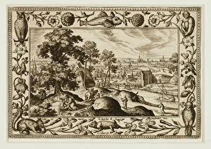 Adriaen Collaert Gallery: The Parable of the Good Samaritan, from Landscapes with Old and New Testament Scenes