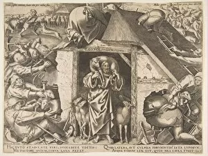 Doorway Collection: The Parable of the Good Shepherd, 1565. Creator: Philip Galle