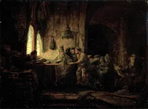 Rembrant Van Rijn Prints: Parable of the Laborers in the Vineyard, 1637. Creator: Rembrandt Harmensz van Rijn