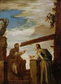 Beam Prints: The Parable of the Mote and the Beam, ca. 1619. Creator: Domenico Fetti