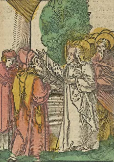 Images Dated 3rd December 2020: Parable of the Pharisees and the Tax-Collector, from Das Plenarium, 1517
