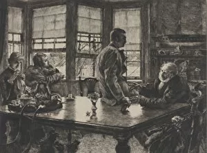 Etching On Laid Paper Gallery: The Parable of the Prodigal Son: The Departure No. 1, 1882. Creator: James Tissot