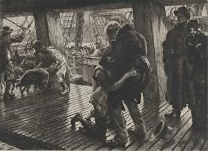 Greeting Gallery: The Parable of the Prodigal Son, No. III: The Return, 1882. Creator: James Tissot