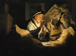 Reward Gallery: The Parable of the Rich Fool, 1627. Creator: Rembrandt van Rhijn (1606-1669)
