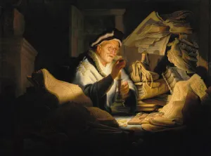 Affluence Prints: The Parable of the Rich Fool, 1627. Creator: Rembrandt van Rhijn (1606-1669)
