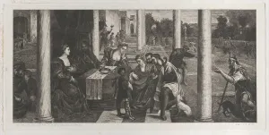 Pitati Bonifacio De Prints: The parable of the rich man (Dives) and Lazarus