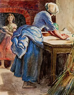 Preparing Prints: Parable-The Leaven, c1860. Creator: John Everett Millais