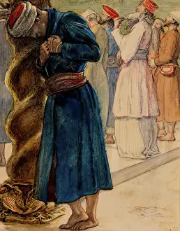 Gospel Of Luke Prints: Parable-The Pharisee and the Publican, c1860. Creator: John Everett Millais
