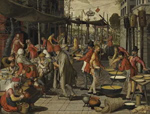Feast Table Collection: The Parable of the Wedding Feast. Creator: Aertsen, Pieter (1508-1575)