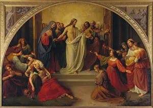 Preparation Prints: The parable of the wise and foolish virgins, 1842. Creator: Wilhelm Schadow