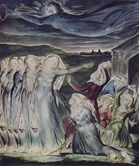 The Parable of the Wise and Foolish Virgins, c1800. Artist: William Blake The Parable of the Wise and Foolish Virgins, c1800. Artist: William Blake