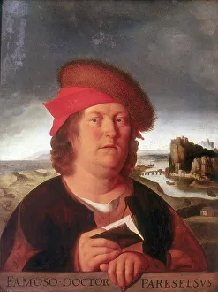 Quentin Metsys The Elder Prints: Paracelsus Aracelsus (1493-1541), Swiss-born German physician and alchemist