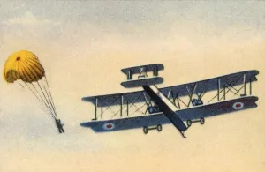 Euge Prints: Parachute jump, c1919, (1932). Creator: Unknown
