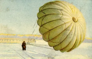 Euge Prints: Parachute landing, 1932. Creator: Unknown