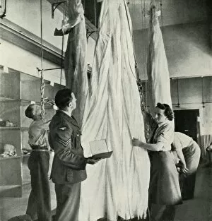 Cecil Walter Hardy Gallery: Parachute Packers, c1943. Creator: Cecil Beaton