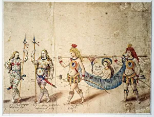 Carnival Prints: Parade America in Stuttgart of Duke Frederick I of Württemberg in 1599