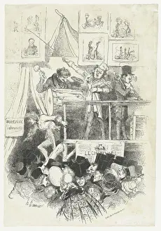 Parade Prints: Parade du Charivari, 1839. Creator: Honore Daumier