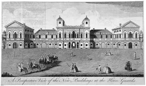 The parade at Horse Guards, Westminster, London, 1752. Artist