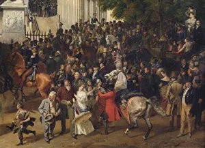 Parade Prints: Parade on the Opernplatz in Berlin (Detail), 1824-1830. Artist: Kruger, Franz (1797-1857)