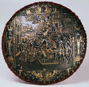 Metalpoint Prints: Parade shield, c1580. Artist: Lucio Piccinino