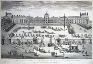 Parade of the Troops during the Grand Parade, Tuileries Palace, 19th century Parade of the Troops during the Grand Parade, Tuileries Palace, 19th century