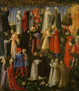 Priests Prints: Paradise, 1445. Creator: Giovanni di Paolo