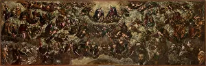 Expulsion From The Paradise Collection: Paradise, 1588-1592. Creator: Tintoretto, Domenico (1560-1635)