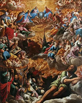 Expulsion From The Paradise Prints: Paradise, 1621. Creator: Bassetti, Marcantonio (1586-1630)