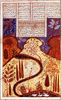 Blossom Prints: A Paradise Garden, Persian miniature, c1300