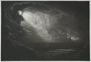 John Martin Gallery: Paradise Lost: The Creation of Light, 1824. Creator: John Martin (British, 1789-1854)